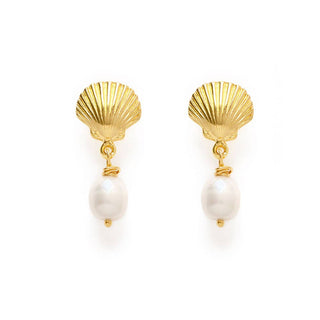 Shell Drop Earrings - Simply Sunflowers