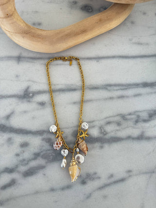 Shelly Charm Necklace - Simply Sunflowers