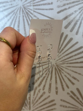 Shimmering Silver Earrings - Simply Sunflowers