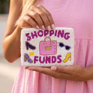 Shopping Funds Heels Beaded Coin Pouch - Simply Sunflowers