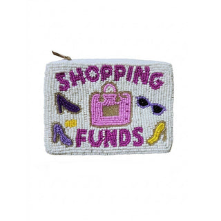 Shopping Funds Heels Beaded Coin Pouch - Simply Sunflowers