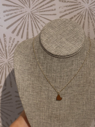 Sideways Heart Necklace - Simply Sunflowers