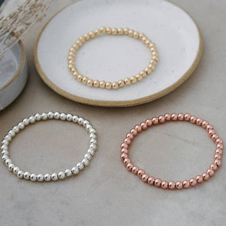 Silver Beaded Bracelet - Simply Sunflowers