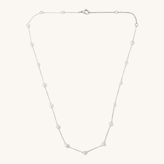 Silver Camille Pearl Necklace - Simply Sunflowers