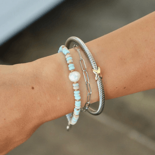 Silver Criss Cross Bangle - Simply Sunflowers