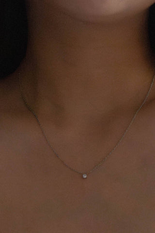 Silver Diamond Necklace - Simply Sunflowers