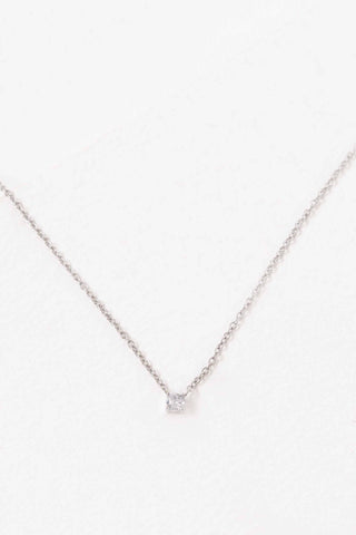 Silver Diamond Necklace - Simply Sunflowers