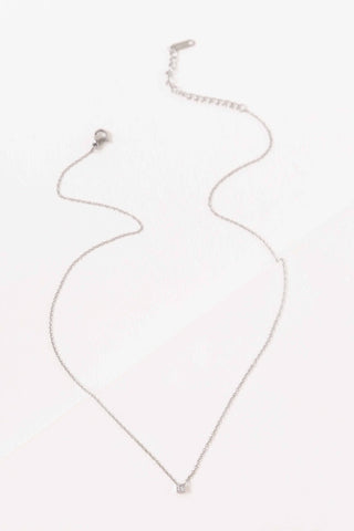 Silver Diamond Necklace - Simply Sunflowers