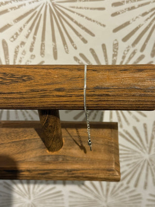 Silver Herringbone Bracelet - Simply Sunflowers