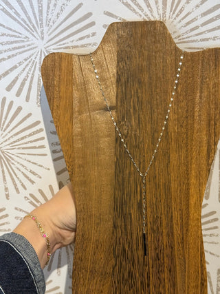 Silver Shimmer Lariat - Simply Sunflowers