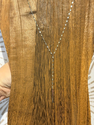 Silver Shimmer Lariat - Simply Sunflowers