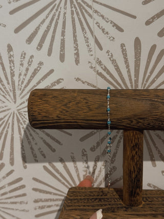 Silver Turquoise Bracelet - Simply Sunflowers