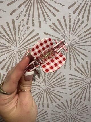 Simple Plaid Hair Clip - Simply Sunflowers