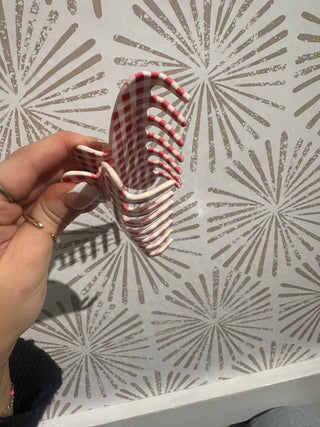 Simple Plaid Hair Clip - Simply Sunflowers