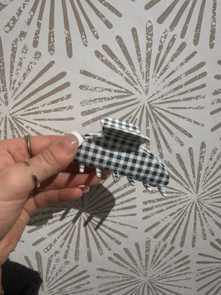 Simple Plaid Hair Clip - Simply Sunflowers