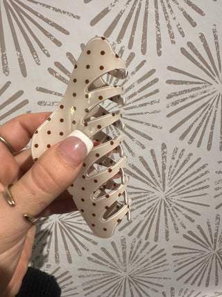 Simply Polka Dot Hair Clip - Simply Sunflowers