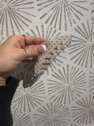 Simply Polka Dot Hair Clip - Simply Sunflowers