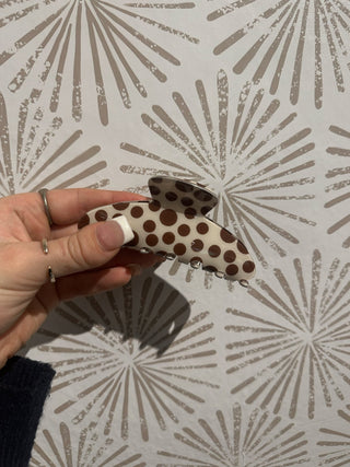 Simply Polka Dot Hair Clip - Simply Sunflowers