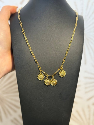 Simply Sunflower Charm Necklace - Simply Sunflowers