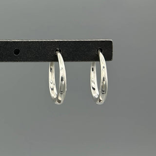 Slim Silver Hoops - Simply Sunflowers