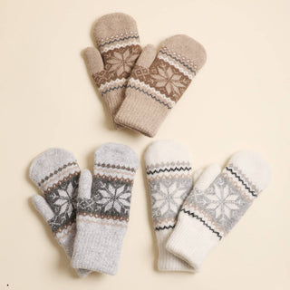 Snowflake Mittens - Simply Sunflowers