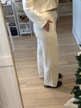 Snowy Morning Wide Leg Sweatpants - Simply Sunflowers