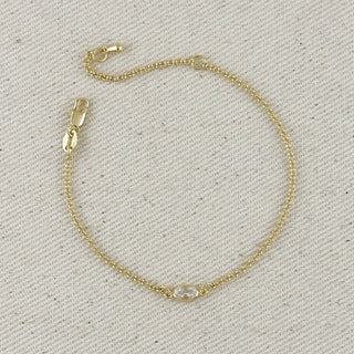 Solitaire Gold Bracelet - Simply Sunflowers