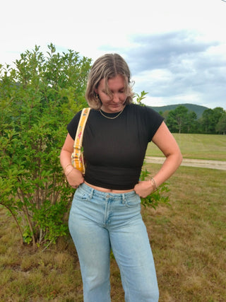 Sophie Cinched Tee - Simply Sunflowers
