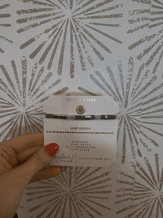 Soul Sisters Morse Code Bracelet - Simply Sunflowers