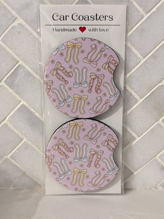 Spring Floral Car Coasters - Simply Sunflowers