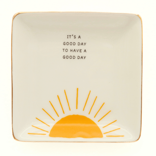 Square Trinket Tray It's A Good Day - Simply Sunflowers