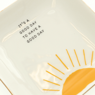Square Trinket Tray It's A Good Day - Simply Sunflowers