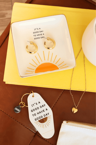 Square Trinket Tray It's A Good Day - Simply Sunflowers