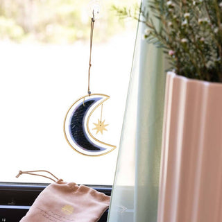 Stained Glass Light Catcher - Moon Star - Simply Sunflowers