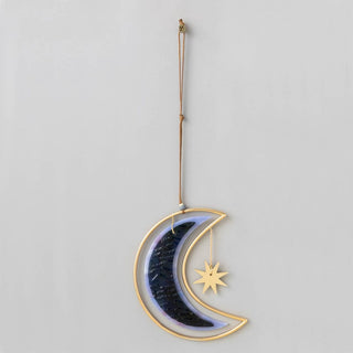 Stained Glass Light Catcher - Moon Star - Simply Sunflowers