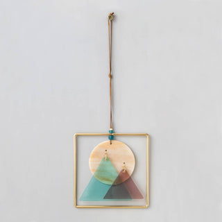 Stained Glass Light Catcher - Sunset Mountains - Simply Sunflowers