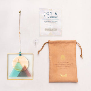 Stained Glass Light Catcher - Sunset Mountains - Simply Sunflowers