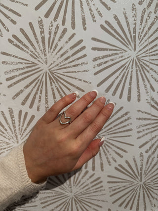 Sterling Silver Heart Ring - Simply Sunflowers