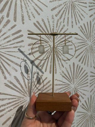 Stoney Hoop Earrings - Simply Sunflowers