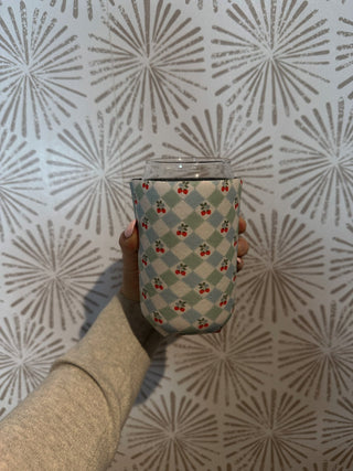 Strawberry Iced Coffee Koozie - Simply Sunflowers