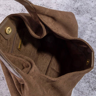 Suede Hobo Shoulder Bag - Simply Sunflowers