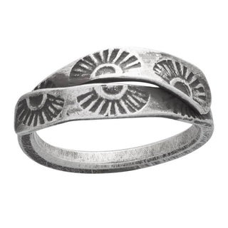 Sun Up To Sun Down Sterling Silver Ring - Simply Sunflowers