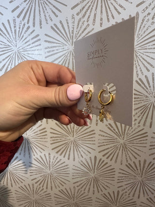 Sunny Day Huggie Hoops - Simply Sunflowers