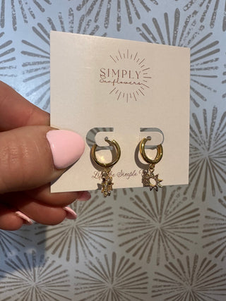 Sunny Day Huggie Hoops - Simply Sunflowers