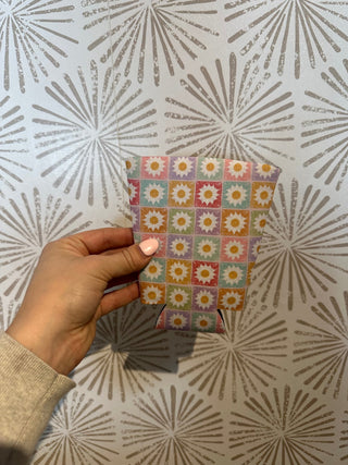 Sunshine Squares Iced Coffee Koozie - Simply Sunflowers