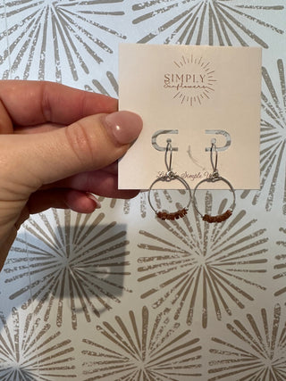 Sunstone Sterling Silver Earrings - Simply Sunflowers