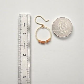 Sunstone Sterling Silver Earrings - Simply Sunflowers