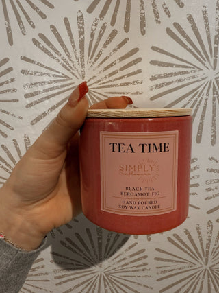 Tea Time Candle - Simply Sunflowers