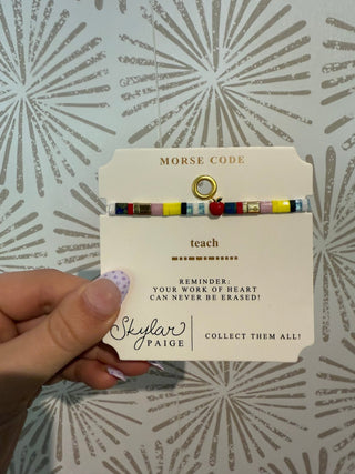 Teach Morse Code Bracelet - Simply Sunflowers