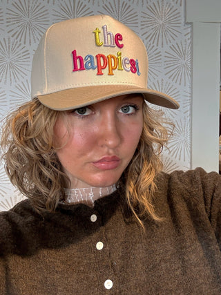 The Happiest Trucker Hat - Simply Sunflowers